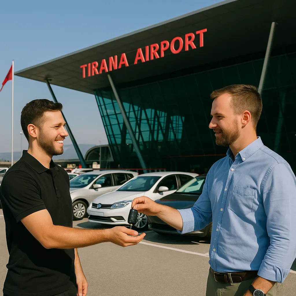 tirana airport car rental pickup