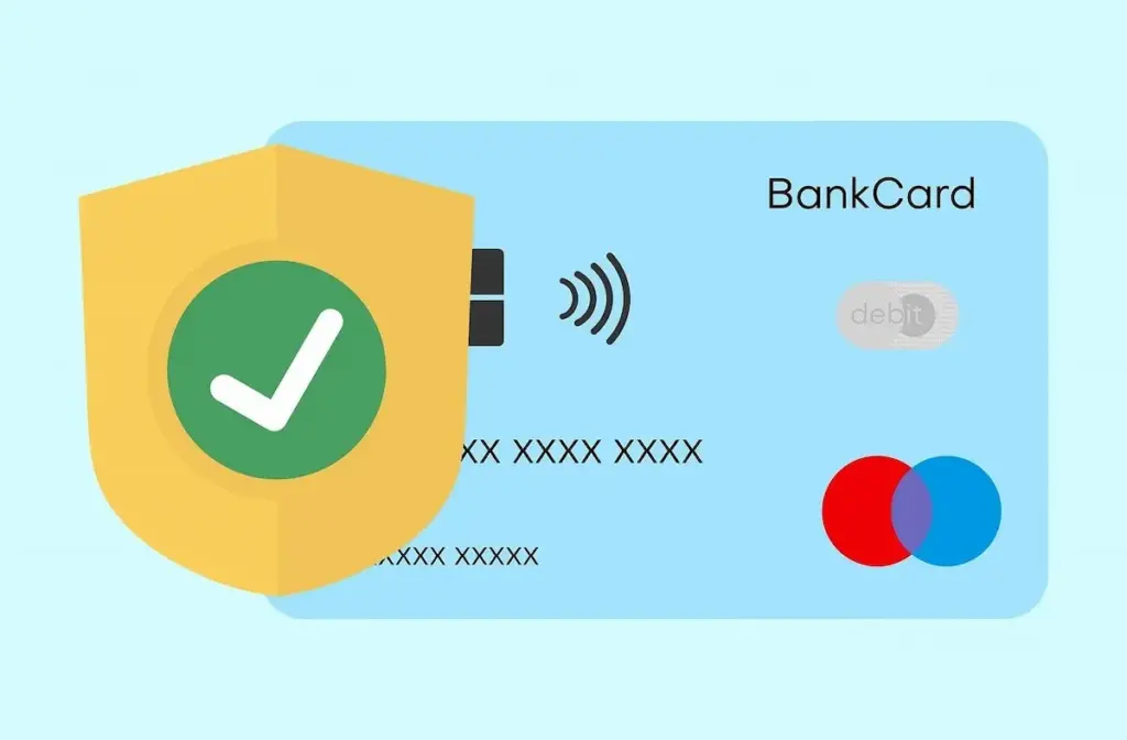 Rent a Car in Albania with a Debit Card (No Credit Card Required) 2 Debit card with security shield icon showing accepted payment for car rental in Albania without credit card requirement